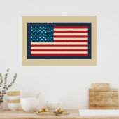 Poster d'Art du drapeau américain (Cuisine)