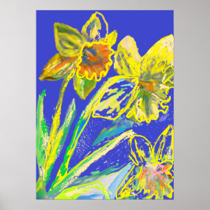 Poster d'art du jardin de printemps de Daffodil Ab
