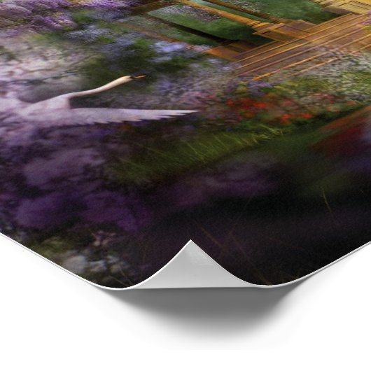 Poster d'art du lac Wisteria/Imprimer (Coin)