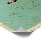 Poster d'art du lagon bleu de Penguins (Coin)