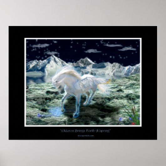 Poster d'art du livre d'Imaginaires PEGASUS (Devant)
