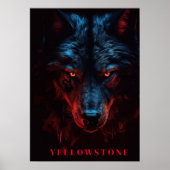 Poster d'art du loup de Yellowstone (Devant)