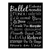 Poster d'art du métro Ballet