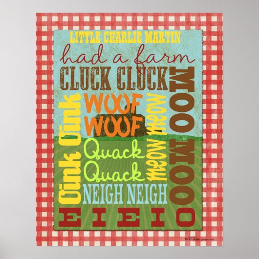 Poster d'art du métro de la ferme - Le vieux MacDo (Devant)