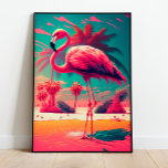 Poster d'art du mur de Flamant rose rose tropical<br><div class="desc">Transportez-vous dans un paradis tropical avec cette magnifique affiche d'art mural de Flamant rose rose tropical. Plongez-vous dans les teintes vibrantes des tropiques en vous régalant de la beauté saisissante d'un flamant rose. L'affiche capture l'essence d'un paradis baisé de soleil, évoquant des sentiments de relaxation et de sérénité. L'élégant et...</div>