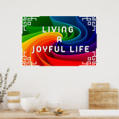 Poster d'art du mur positif "Joyful Life" (Cuisine)