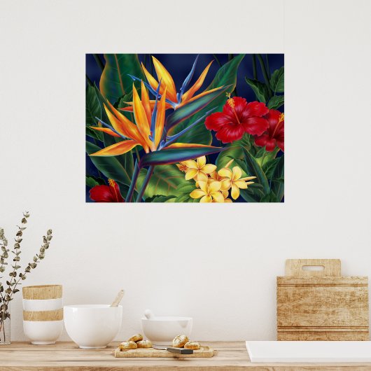 Poster d'art du Paradis tropical (Cuisine)