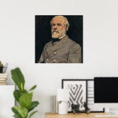 Poster d'art du Portrait du Général Robert E. Lee (Bureau à domicile)