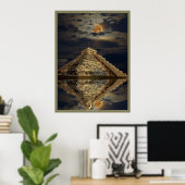 Poster d'art du temple maya antique Chichen Itza (Bureau à domicile)