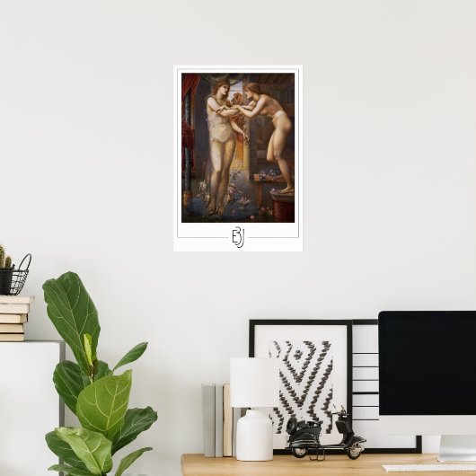 Poster d'art Edward Burne-Jones Zedign #10 (Bureau à domicile)