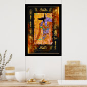 Poster d'art égyptien ANUBIS (Cuisine)