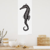Poster d'art en dessin noir et blanc (Cuisine)