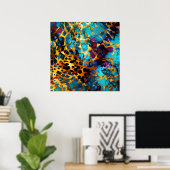 Poster d'art en métal anodisé (Bureau à domicile)