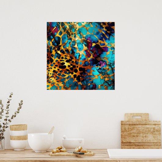 Poster d'art en métal anodisé (Cuisine)