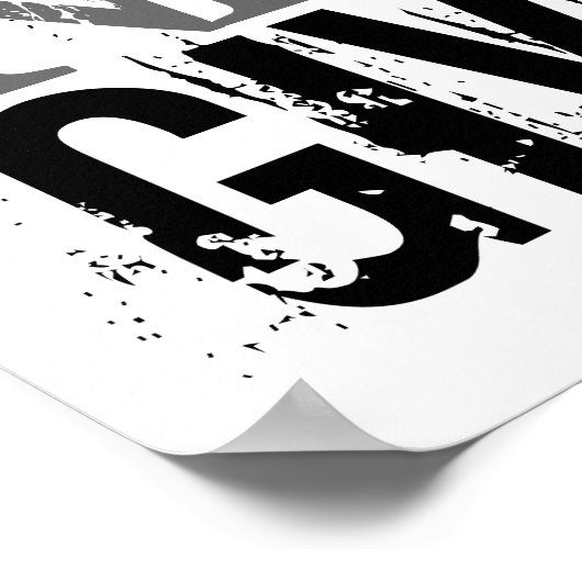 Poster d'art en noir et blanc (Coin)