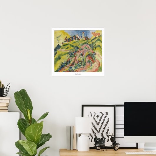 Poster d'art Ernst Ludwig Kirchner Zedign #240 (Bureau à domicile)