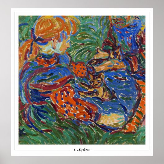 Poster d'art Ernst Ludwig Kirchner Zedign #260-2 (Devant)
