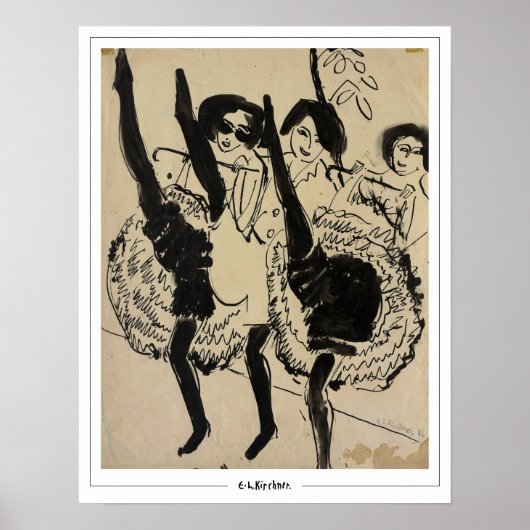 Poster d'art Ernst Ludwig Kirchner Zedign #261-2 (Devant)