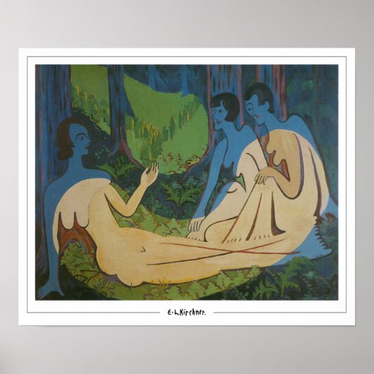Poster d'art Ernst Ludwig Kirchner Zedign #295 (Devant)