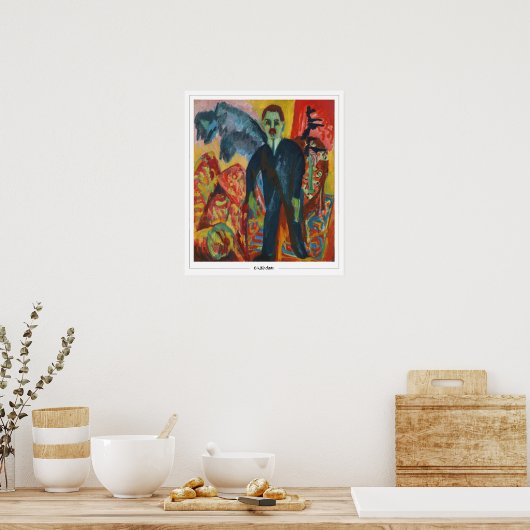 Poster d'art Ernst Ludwig Kirchner Zedign #360 (Cuisine)