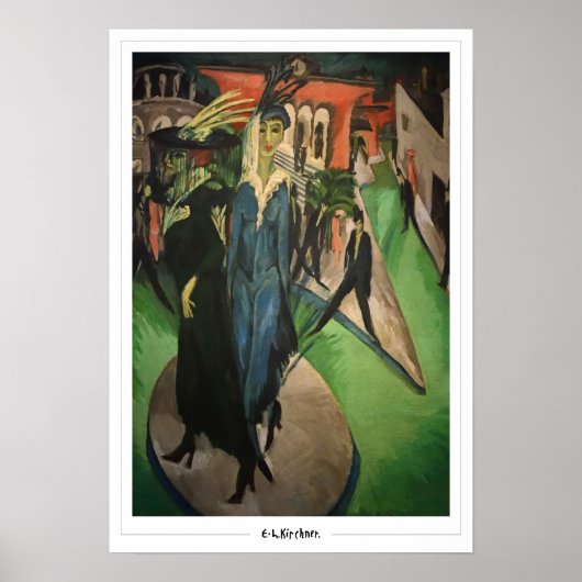 Poster d'art Ernst Ludwig Kirchner Zedign #486-2 (Devant)