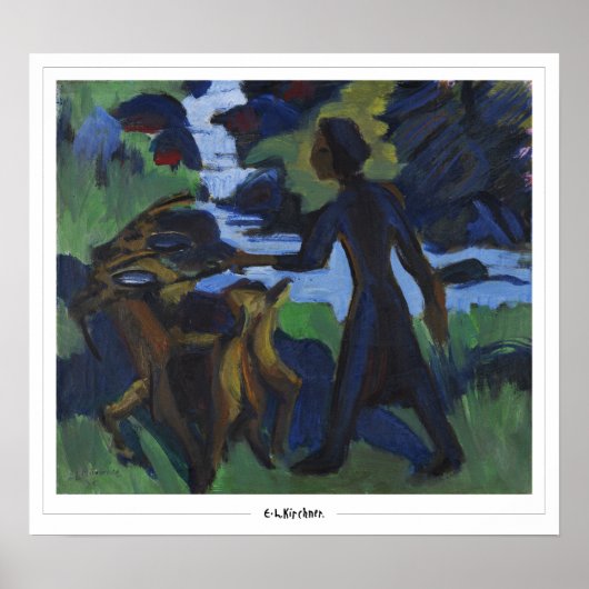 Poster d'art Ernst Ludwig Kirchner Zedign #650-2 (Devant)