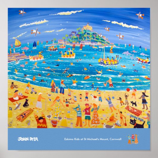 Poster d'art : Eskimo Kids at St Michael's Mount (Devant)