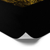 Poster d'art espagnol Mustang, Bald Eagle & Galaxy (Coin)