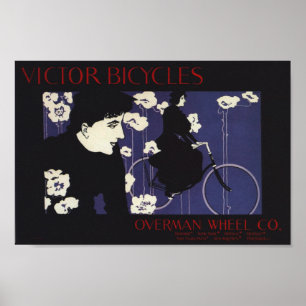 Poster d'art et de bicyclettes vintage Victor
