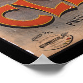 Poster d'art et de vélo vintage Clement Paris (Coin)