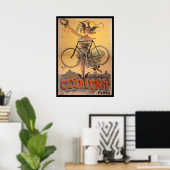 Poster d'art et de vélo vintage Clement Paris (Bureau à domicile)