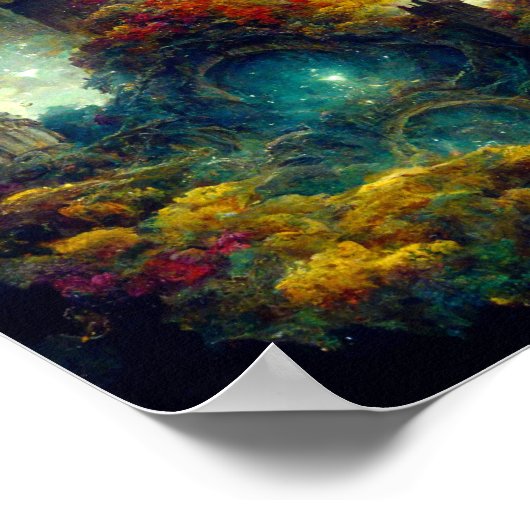 Poster d'art Ethereal Castle 2 Imaginaire (Coin)