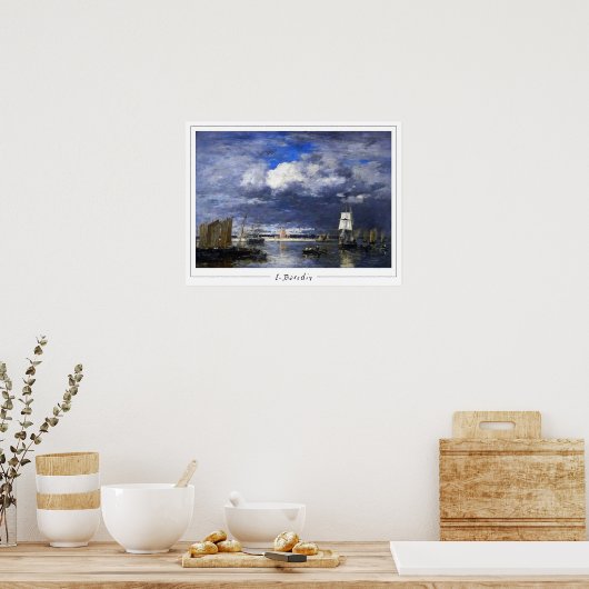 Poster d'art Eugène Boudin Zedign #13-2 (Cuisine)