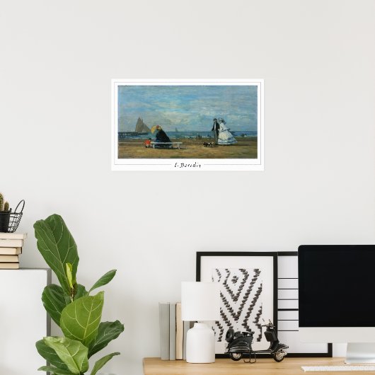 Poster d'art Eugène Boudin Zedign #30 (Bureau à domicile)