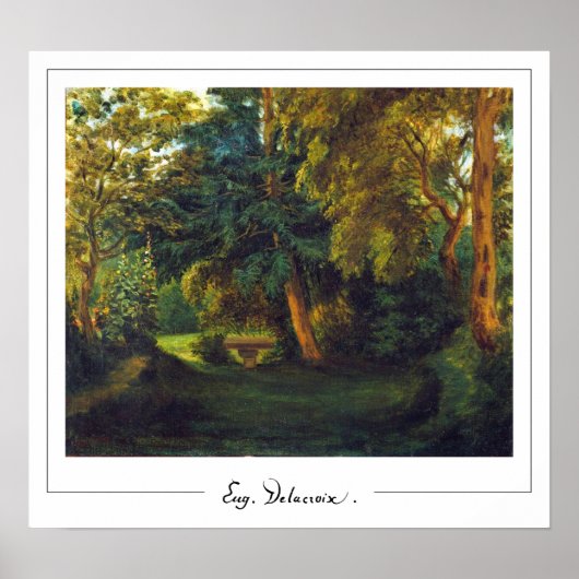 Poster d'art Eugène Delacroix Zedign #123 (Devant)