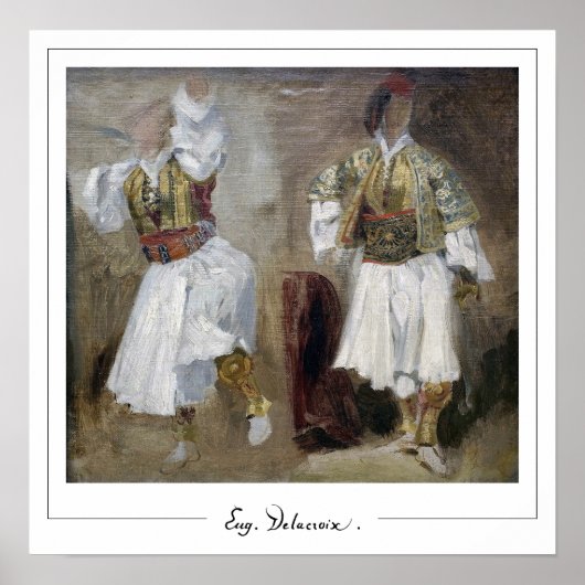 Poster d'art Eugène Delacroix Zedign #133 (Devant)