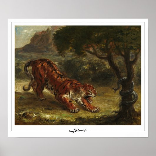 Poster d'art Eugène Delacroix Zedign #16 (Devant)