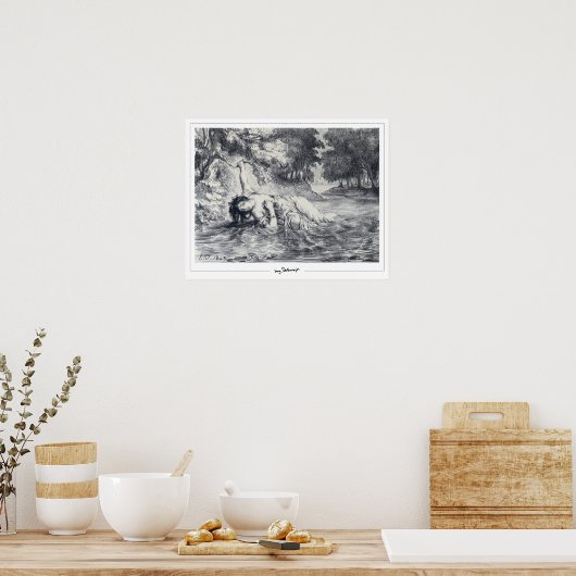 Poster d'art Eugène Delacroix Zedign #245 (Cuisine)