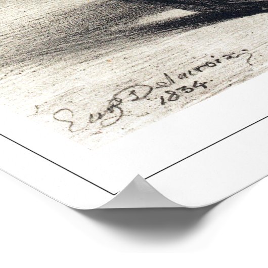 Poster d'art Eugène Delacroix Zedign #400 (Coin)