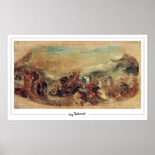 Poster d'art Eugène Delacroix Zedign #517 (Devant)