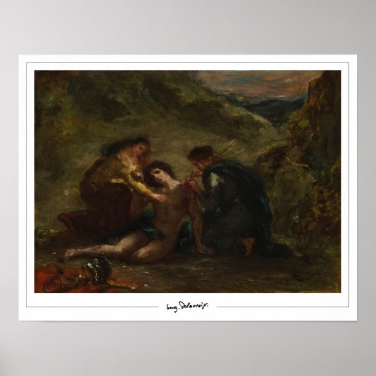 Poster d'art Eugène Delacroix Zedign #589 (Devant)