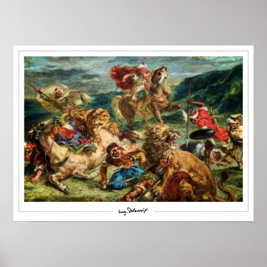 Poster d'art Eugène Delacroix Zedign #622 (Devant)