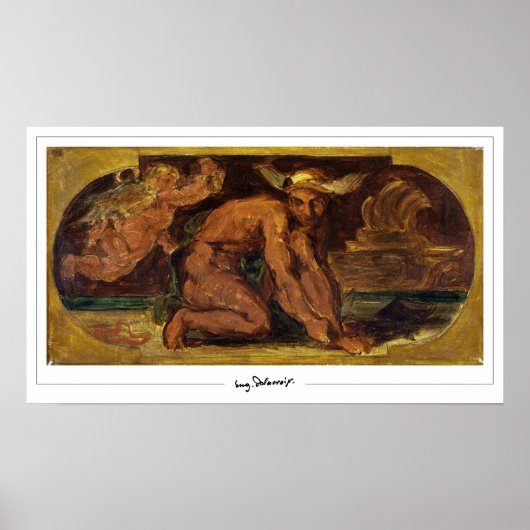 Poster d'art Eugène Delacroix Zedign #720 (Devant)