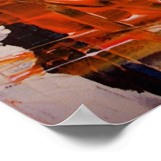 Poster d'art expressionniste Abstrait Imprimantes  (Coin)