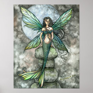Poster d'Art Fairy de Mermaid de mer à ciel Imprim