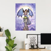 Poster d'art fée gothique de Periwinkle Imprimer (Bureau à domicile)