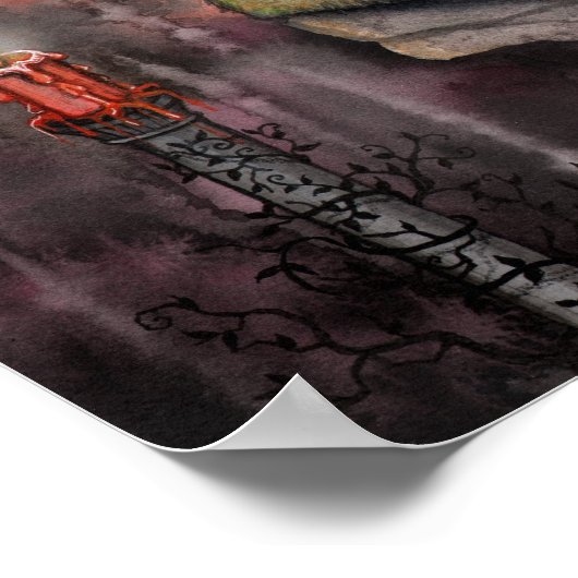 Poster d'Art Fée Imaginaire Automne (Coin)