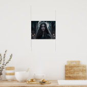Poster d'art féminin Imaginaire foncé (Cuisine)