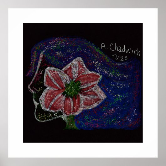 Poster d'art féminin résilient (Devant)