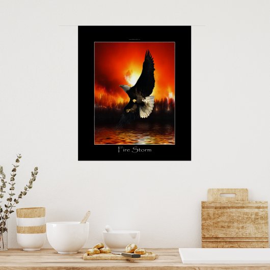 Poster d'art FIRESTORE Bald Eagle (Cuisine)